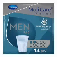 Molicare Premium Men Pad, 2 Tropfen, 15 X 11 Cm