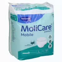Molicare Premium Mobile, 10 Tropfen, Gr Xl, 130 170 cm Hüftumfang 4x14 st