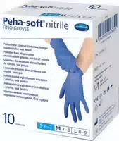 Peha Soft Nitrile Puderfreie Einmal Untersuchungshandschuhe aus Nitril 10 st Handschuhe