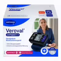 Veroval Compact Handgelenk Blutdruckmessgerät Schwarz 1 St