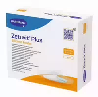 Zetuvit Plus Silicone Border 8x8 Cm 10 St