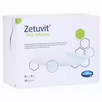 Zetuvit Plus Silicone Steril 8x8 Cm 10 St