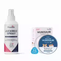 Pawlies Wundpflege Set für Hunde & Katzen | Wundsalbe Anti Juckreiz Spray