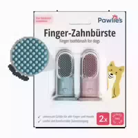 Pawlies Finger Zahnbürste für Hunde 2er Set