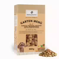 Garten Menü Nr 3 für Hunde Karotte, Kartoffel, Pastinake, Apfel, Brunnenkresse