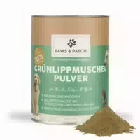 Paws&patch Grünlippmuschel Pulver für Hunde, Katzen und Pferde