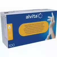 Alvita Latex Untersuchungshandschuhe Puderfrei m