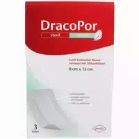 Dracopor Sensitiv Wundschnellverband 10 cm X 8 cm