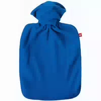 Emosan Wärmflasche Klassik Vlies Blau