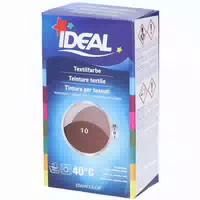 Ideal Mini Textilfarbe No10 Braun für Baumwolle, Leinen, Viskose & Seide