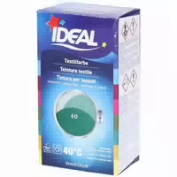 Ideal Mini Textilfarbe No40 Mittelgrün für Baumwolle, Leinen, Viskose & Seide