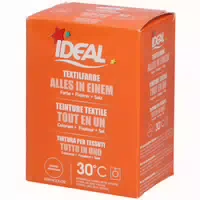 Ideal Textilfarbe Orange Alles in einem für Waschmaschinen