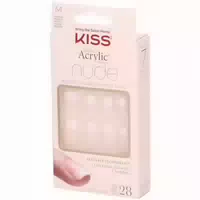 Kiss Salon Acrylic Falsche Nägel French Nude Größe m
