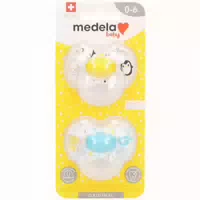 Medela Baby Original Schnuller Sunshine Yellow 0 6 Monate Duo 2 Schnuller
