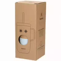 Qwetch Cold Cup, Isolierter Edelstahlbecher, Pastellblau, 600 ml
