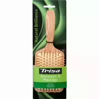Trisa Natural Brilliance Haarbürste mit Holzbürsten