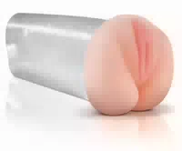 Masturbator „deluxe See Thru Stroker“, Mit Vagina Und Anus Öffnung