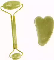 Peach Beauty Natural Jade Roller Massagegerät Set