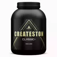 Peak Createston Classic 1648g Geschmack Fresh Lemon I 15 Portionen I Post Workout I All in One I über 60 Schlüsselsubstrate I mit Whey Isolat, Hydrolysat, Kollagen I Creatin I Kohlenhydratmatrix I Muskelaufbau 1648 g