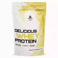 Peak Delicious Whey Protein 900g Geschmack Spaghetti Ice Cream I 30 Portionen I Pulver I Proteinquelle: Molkenprotein Konzentrat Isolat I Ohne Zuckerzusatz I Mit Verdauungsenzym Laktase