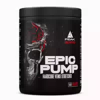 Peak Epic Pump 500g Geschmack Red Apple I 20 Portionen I Pre Workout Booster I Ohne Stimulanzien I L Citrullin Malat I L Arginin Akg Nitrat I Taurin I Vegan 500 G