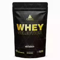 Peak Whey Selection 900g Geschmack Rich Chocolate I 30 Portionen I Für Muskelaufbau I Proteinquelle: Whey Konzentrat, Isolat, Hydrolysat Freies L Leucin I Mit Laktase