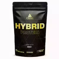 Peak Hybrid Protein 900g Geschmack Vanilla I 30 Portionen I Proteinquellen: Milchprotein Konzentrat, Whey Isolat & Ei Protein für Kontinuierliche Aminosäureversorgung I Muskelaufbau 900 g
