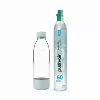 Reservezylinder 1x Co2 Zylinder 0,7l Pet Flasche für Dafi Pushair