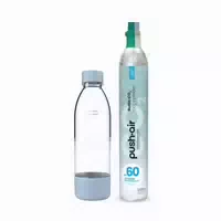 Reservezylinder 1x Co2 Zylinder 0,7l Pet Flasche für Dafi Pushair