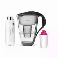 Glas Wasserfilter Inkl 1 Kartusche Plus Glasflasche