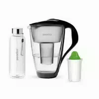 Glas Wasserfilter Inkl 1 Kartusche Plus Glasflasche