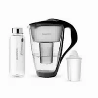 Pearlco Glas Wasserfilter Inkl 1 Kartusche Plus Glasflasche