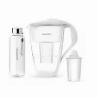 Pearlco Glas Wasserfilter Inkl 1 Kartusche Plus Glasflasche