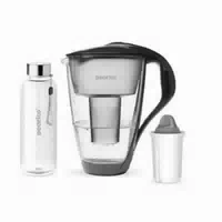 Pearlco Glas Wasserfilter Inkl 1 Kartusche Plus Glasflasche