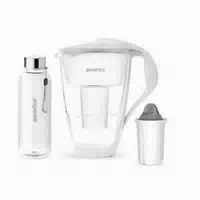 Pearlco Glas Wasserfilter Inkl 1 Kartusche Plus Glasflasche