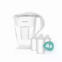 Pearlco Glas Wasserfilter Inkl 12 Filterkartuschen