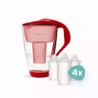 Pearlco Glas Wasserfilter Inkl 12 Filterkartuschen
