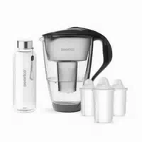 Glas Wasserfilter Inkl 3 Kartuschen Plus Glasflasche