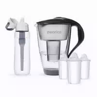 Glas Wasserfilter Starter Paket Inkl Solid Filterflasche