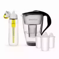 Glas Wasserfilter Starter Paket Inkl Solid Filterflasche