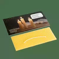 Honigflamme: Rollkerze aus Bienenwachs