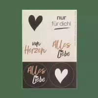 Sticker Set, Ø 50 Mm, 6 Stück
