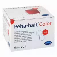 Peha Haft Color Fixierbinde 6cmx20m Rot