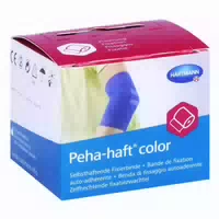 Peha Haft Color Fixierbinde Latexf 4 cm X 4 m Blau