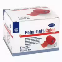 Peha Haft Color Fixierbinde Latexfrei 6 Cmx20 m Rot 1 st Binden