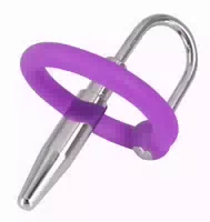 „penisplug With Glans Ring“ mit Eichelring, Komplett aus Silikon