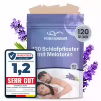 Perfekt Schlafen24 120x Tiefschlafpflaster mit Melatonin | Einschlafhilfe Erwachsene