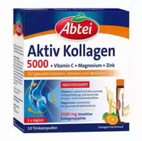 Abtei Aktiv Kollagen 5000 10x25 Ml Trinkampullen
