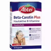 Abtei Beta Carotin Plus Hautaktive B Vitamine 50 St Kapseln