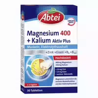 Abtei Magnesium 400 Kalium 30 St Tabletten